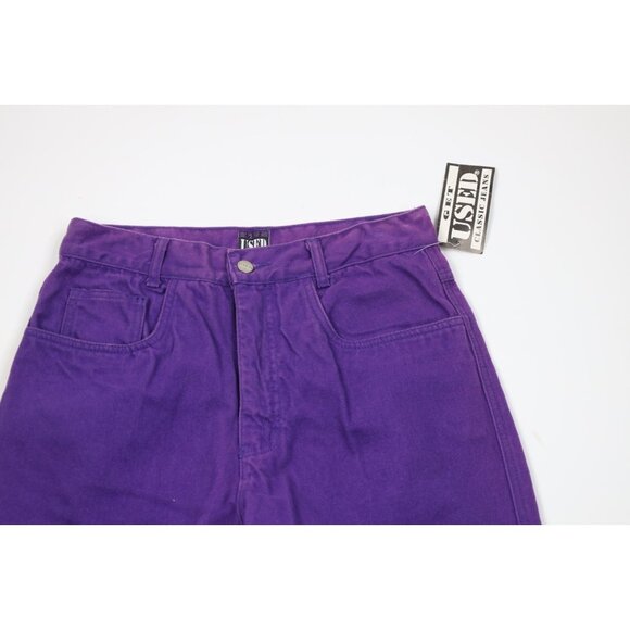 Deadstock Vintage 90s Streetwear Mens 31x34 Baggy Fit Skateboard Jeans Purple - Picture 2 of 11